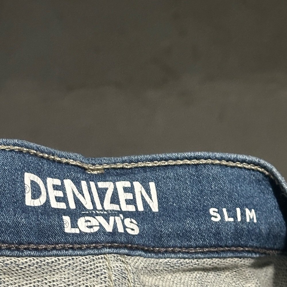 Denizen Levi's 216 Skinny Fit Boys 16 Regular Black Jeans Medium Wash Denim Slim - Picture 4 of 5